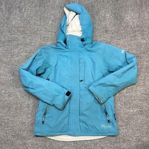 Marker Jacket Womens 6 Blue GORE-TEX Hooded Ski Snow RECCO Full Zip Waterproof
